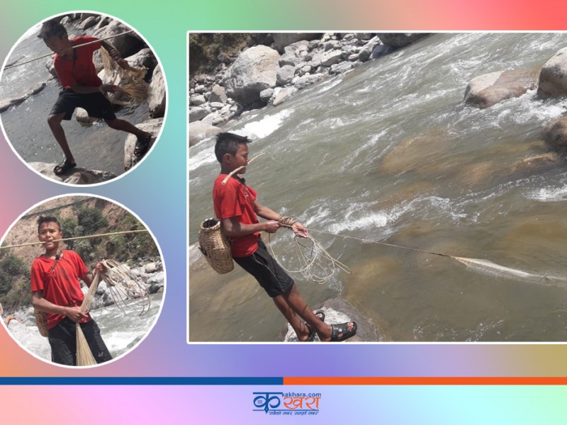 विद्यालयमा भेटिनुपर्ने शेरवहादुर सानीभेरी नदिमा भेटिन्छन् 